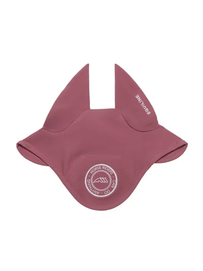 Set de sudadero acolchado en rombos y orejeras rosa (Daybreak) para pony con logo bordado EQPERRY - Equiline - imagen 2